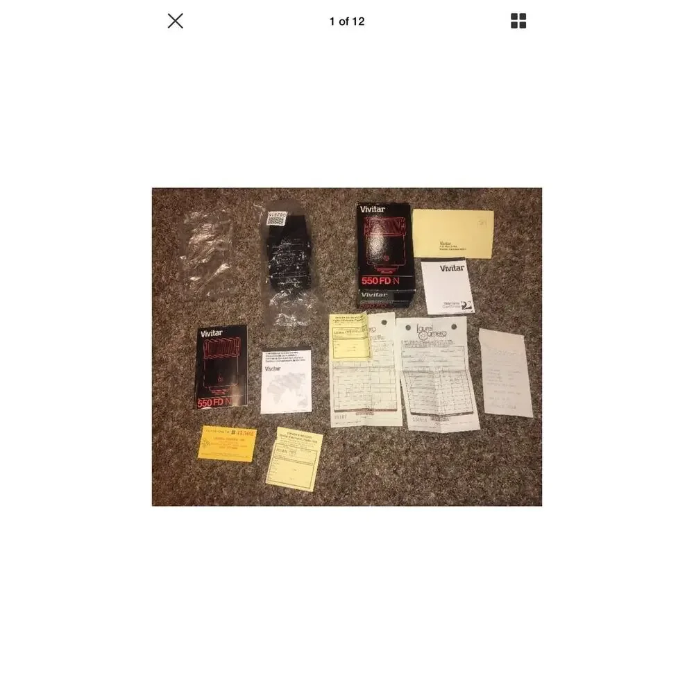 Vivitar 550FD Tilt Flash Nikon In Box